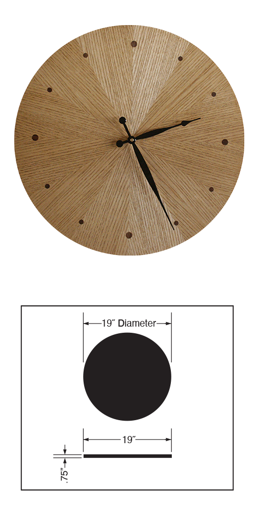 Sunburst Wall Clock